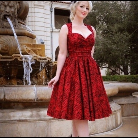Pinup Couture Dresses & Skirts - Pinup girl clothing grace swing dress red small